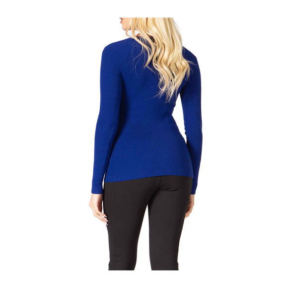 Vertigo Shapely V Neck Rib Pull Over Sweater Size Small $198 - Picture 2 of 8